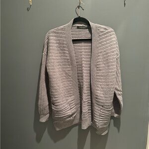 Elegant Gray Women's Cardigan